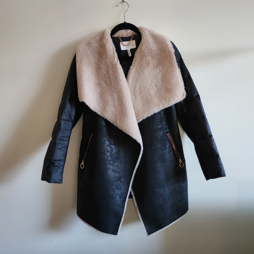BCBG GENERATION I XS Faux Fur Insulated Winter Coat